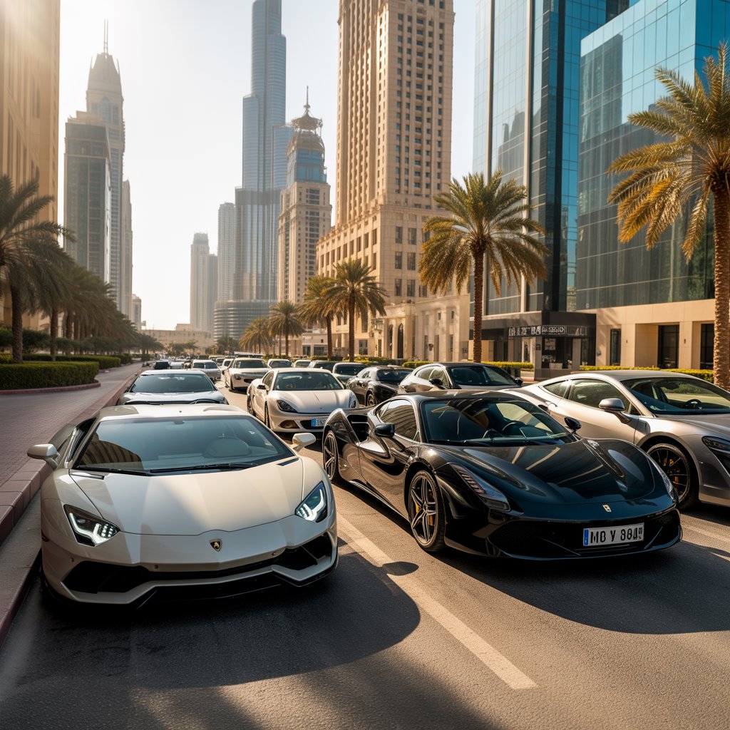 Luxury Cars in Dubai Marina