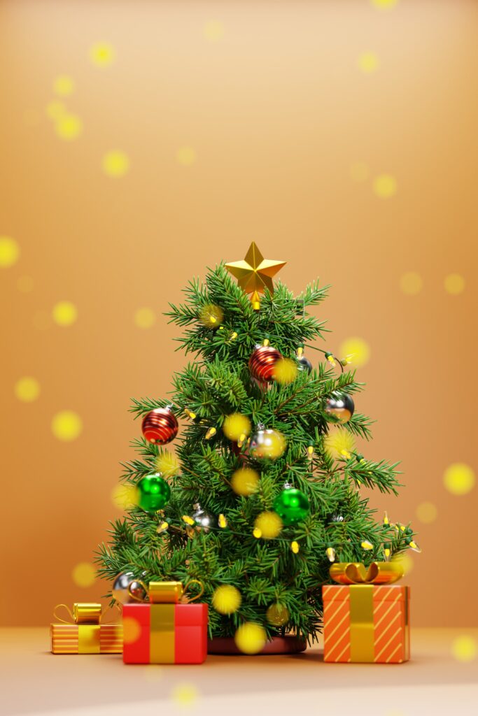 Decorated Christmas Trees in Homes
